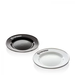 Petromax Emaille Teller Set Schwarz