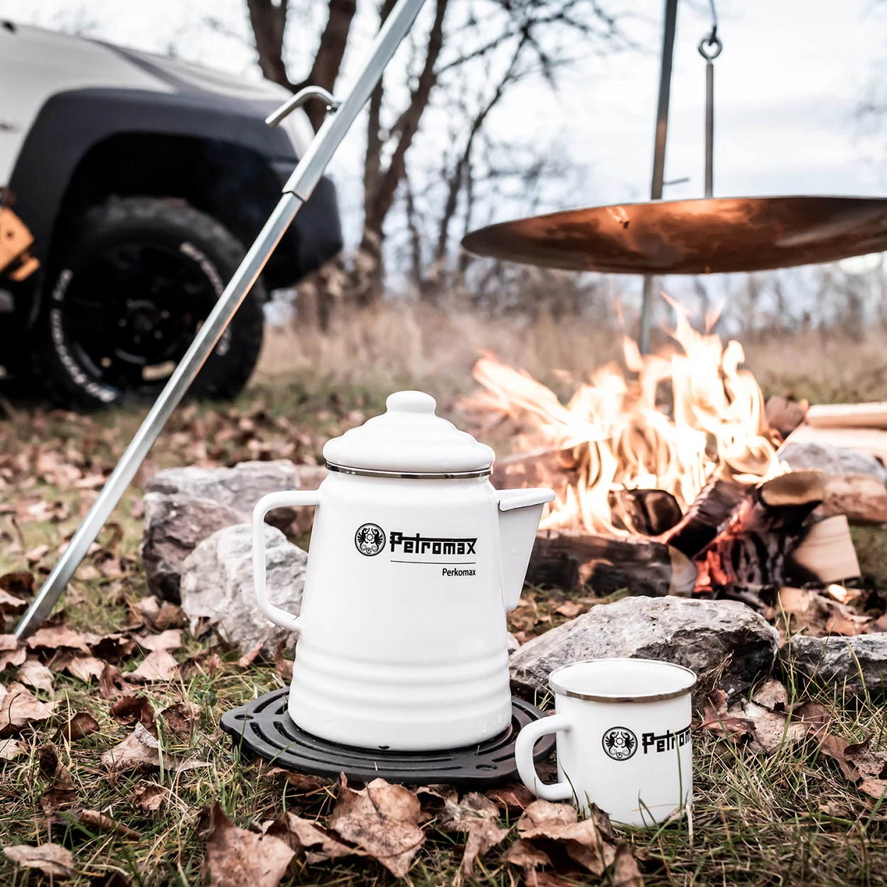 Petromax Emaille Becher Weiß – Bild 2