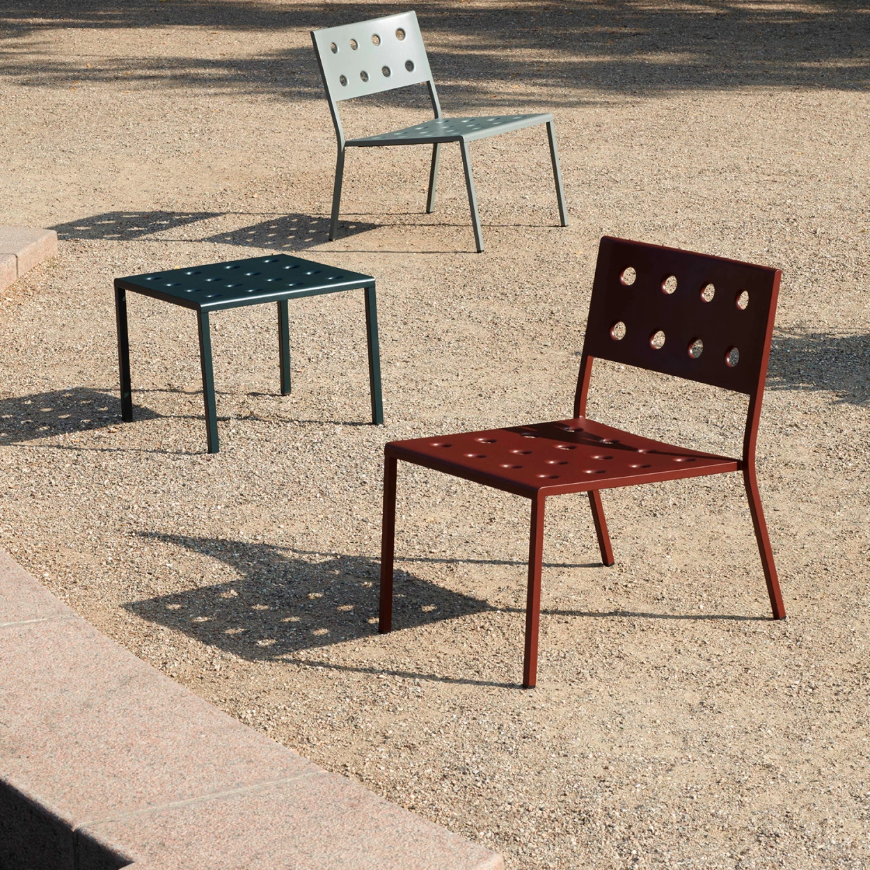 Stuhl Balcony Lounge Chair Farbe Iron Red Von HAY – Bild 3