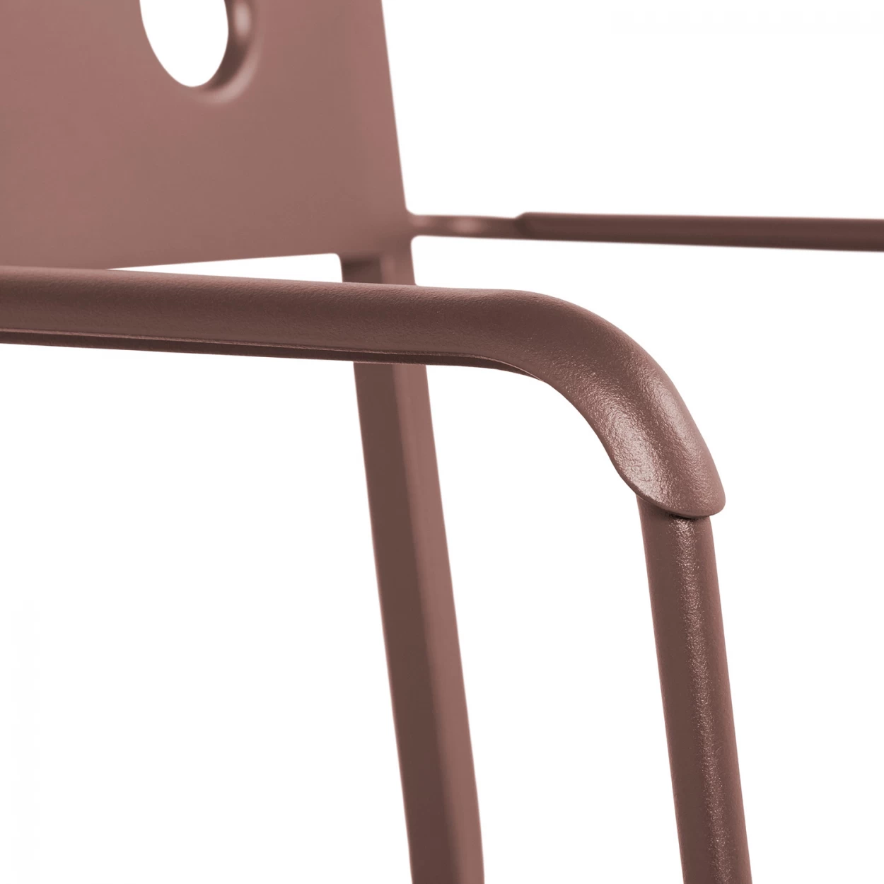 Stuhl Balcony Mit Armlehne Farbe Iron Red – Bild 3