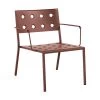 Stuhl Balcony Lounge Chair Mit Armlehne Farbe Iron Red Von HAY