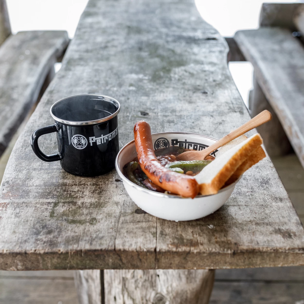 Petromax Emaille Schale Set Weiß – Bild 2