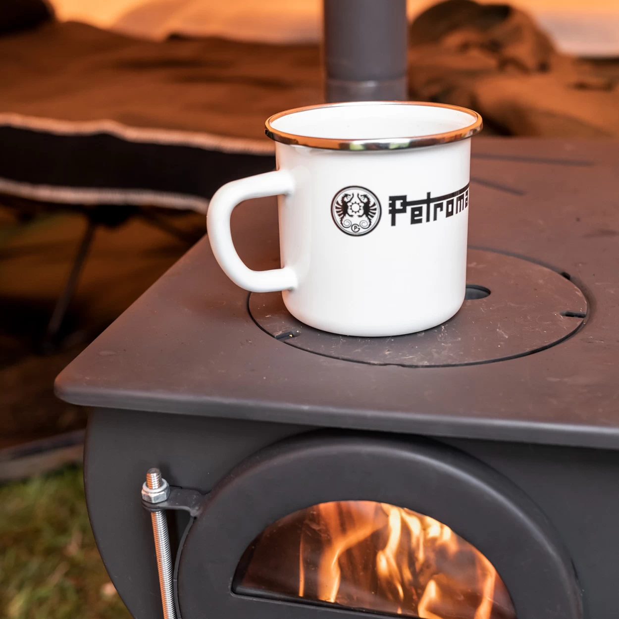 Petromax Emaille Becher Weiß – Bild 3