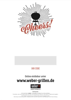 Weber Geschenkgutschein "Cheers" 25 €