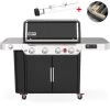 Weber Gasgrill Genesis SE-EPX-435, Black - Sonderedition + Drehspieß