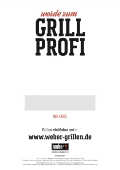 Weber Geschenkgutschein "Grillprofi" 25 €