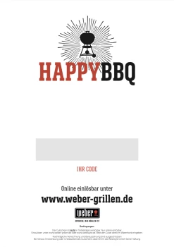 Weber Geschenkgutschein "Happy BBQ" 25 €
