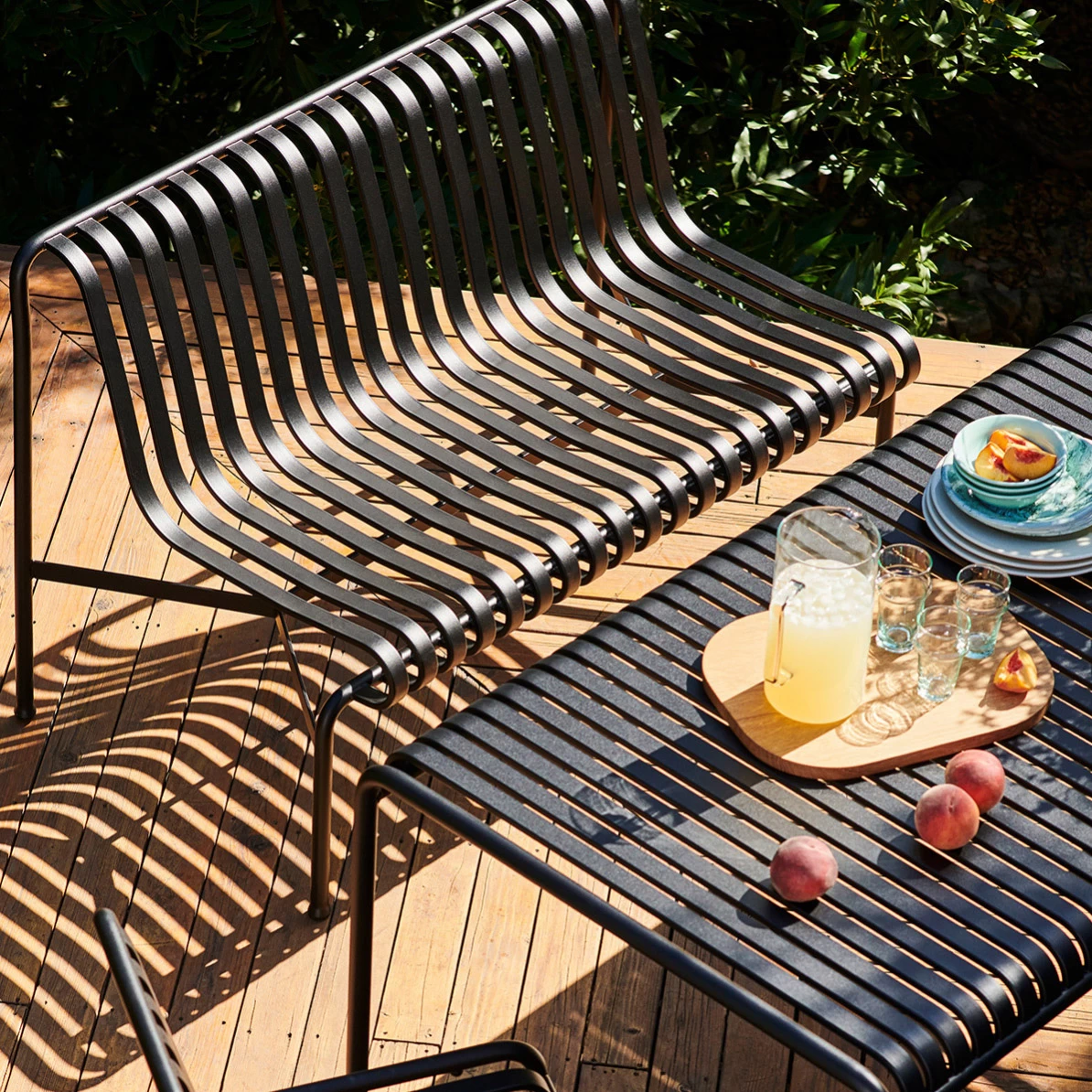 Bank Dining Palissade Ohne Armlehnen Farbe Anthracite Von HAY â Bild 2