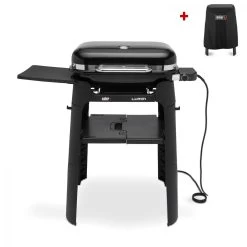 Weber Elektrogrill Lumin Compact Stand, Black + Inklusive Abdeckhaube