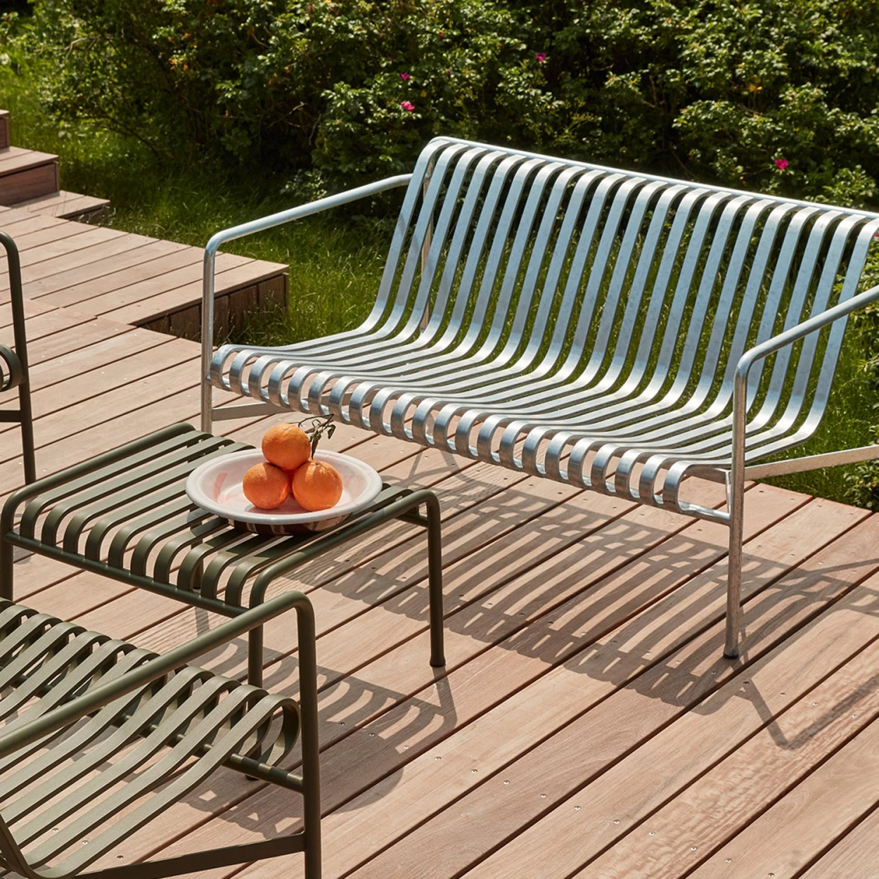 Fußbank / Beistelltisch Palissade Farbe Sky Grey Von HAY – Bild 2