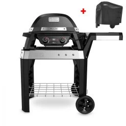 Weber Pulse 2000 Inklusive Rollwagen + Inklusive Abdeckhaube