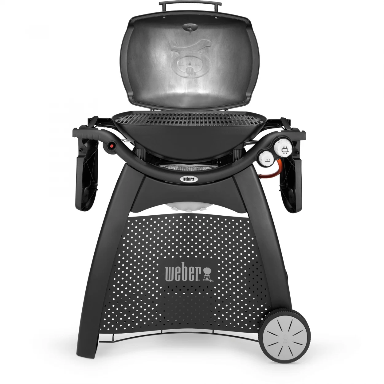 Weber Gasgrill Q 3200 Station, Blackline Mit Hitzeschild Und Bratenrost – Bild 2
