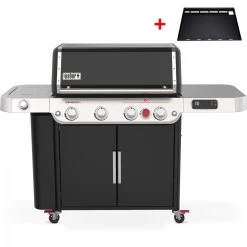 Weber Gasgrill Genesis EPX-470, Black + Große Grillplatte