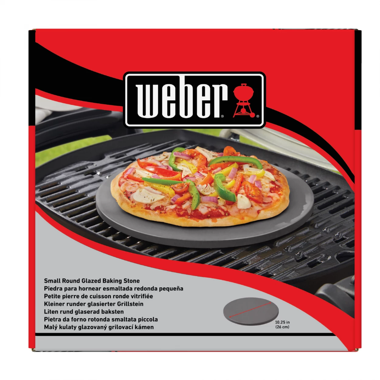 Weber Glasierter Pizzastein Rund, 26 Cm – Bild 2