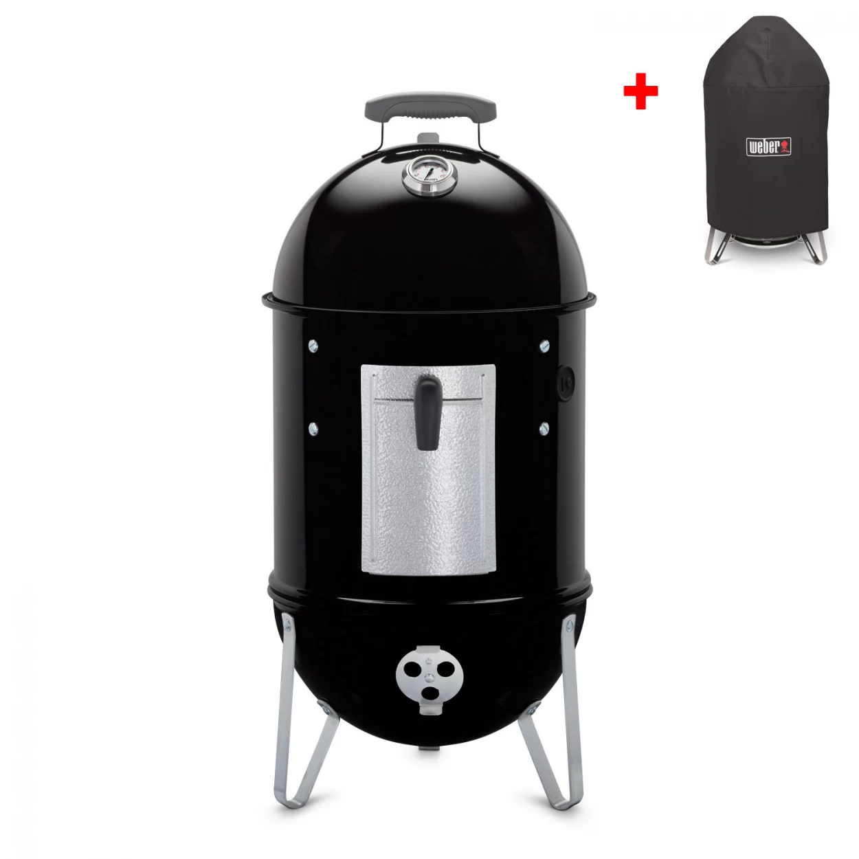 Weber Smokey Mountain Cooker 47 Cm + Inklusive Abdeckhaube